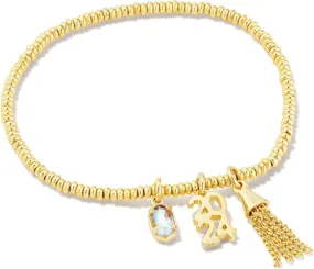 Kendra Scott 2024 Gold Graduation Stretch Bracelet