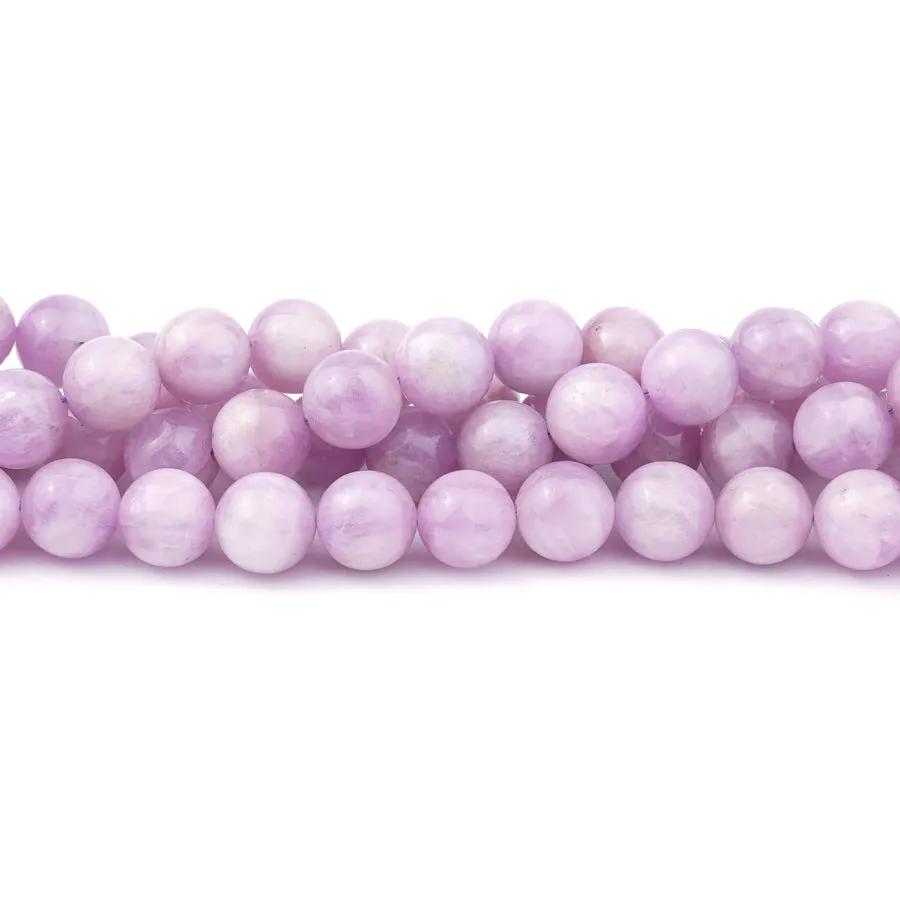 Kunzite 10mm Round A-Grade - 15-16 Inch