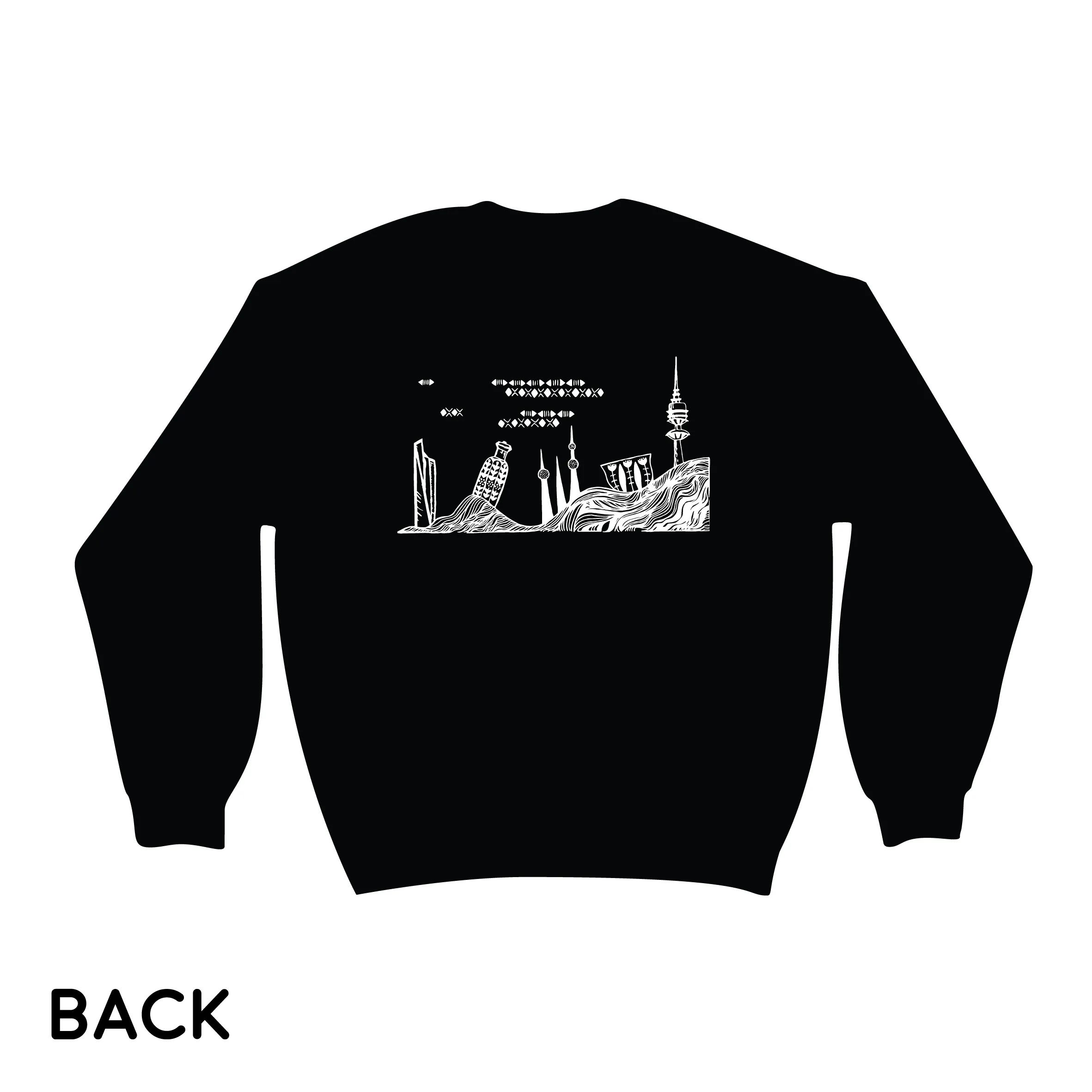 Kuwait Skyline 'double side print' (Pullover)