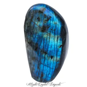 Labradorite Free Form Carving with Deep Blue Flash -4