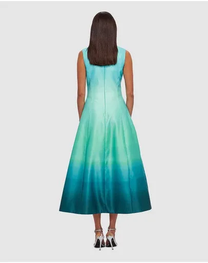 Leo Lin Cleo Sleeveless Midi - Ombre Aqua