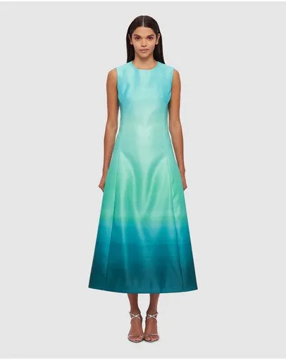 Leo Lin Cleo Sleeveless Midi - Ombre Aqua