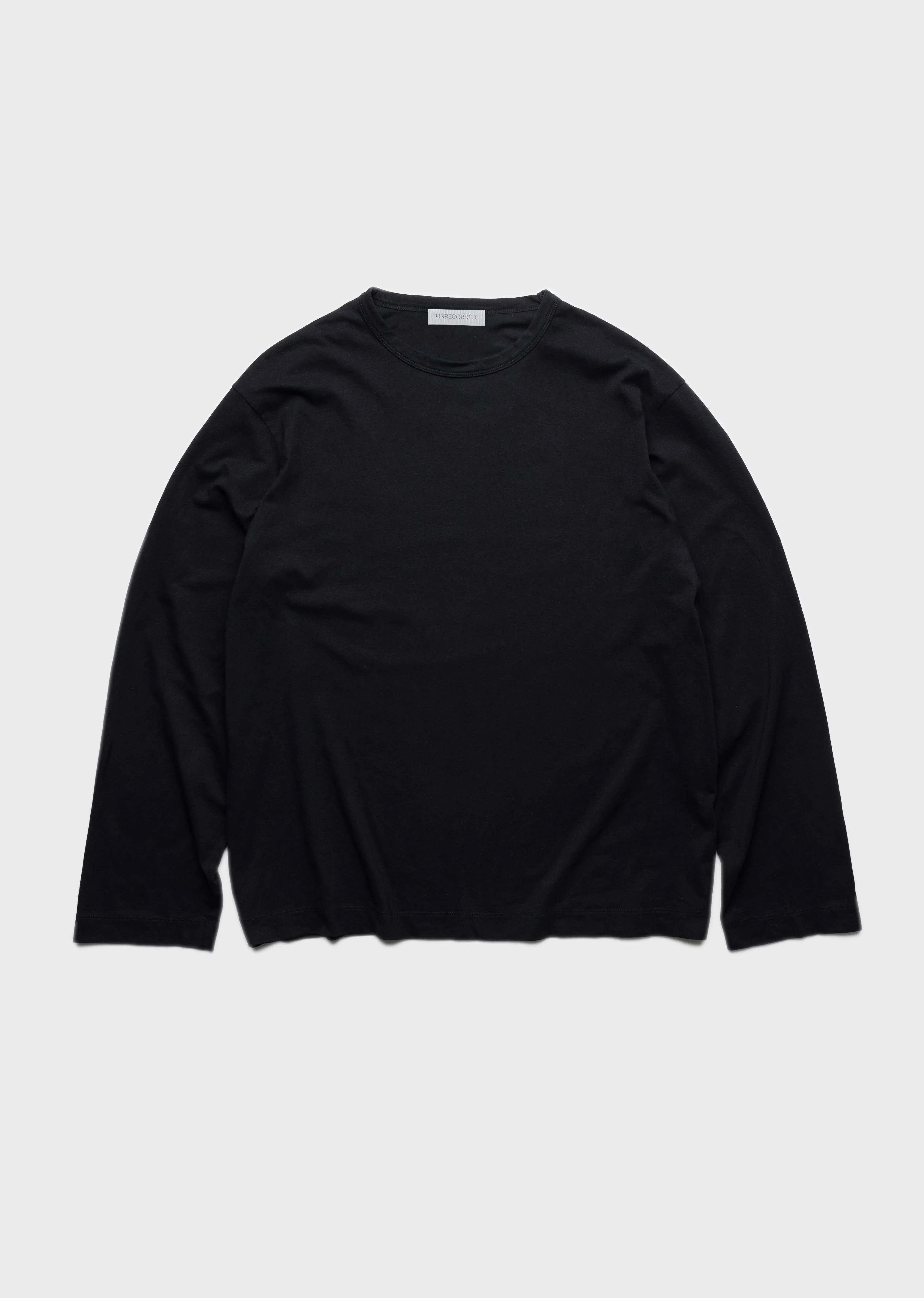 Lightweight Boxy Long Sleeve - Black