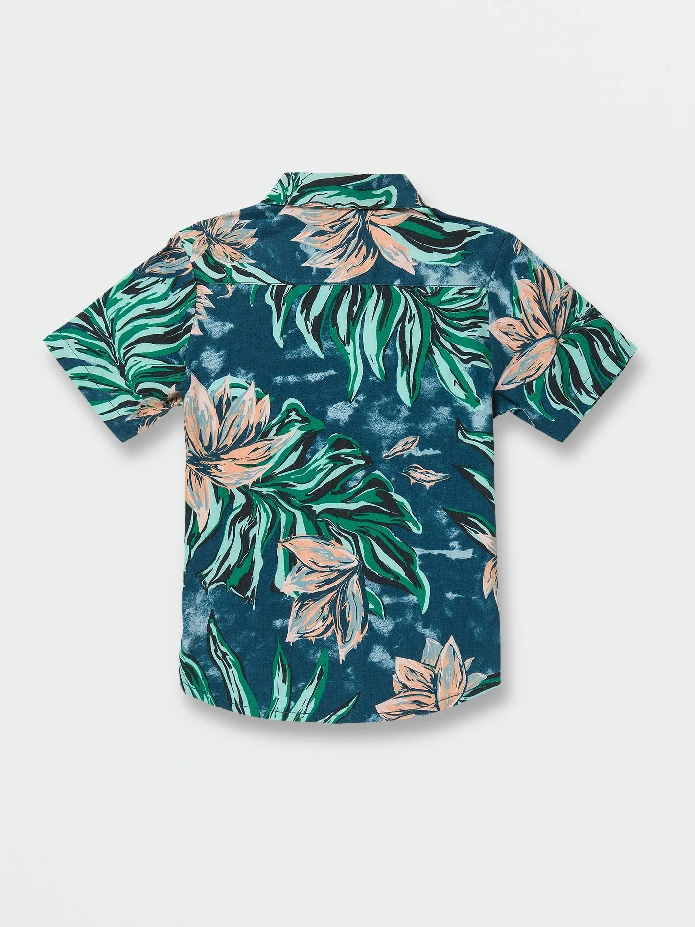 Little Boys Marble Floral Short Sleeve Shirt