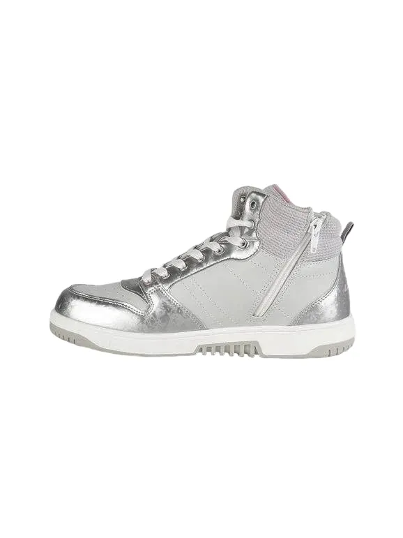 Lotto High girls' sneakers with Zip Rocket AMF Metal 218173 9F2 mushroom gray-white-silver