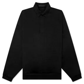 L/S Polo - Jet Black