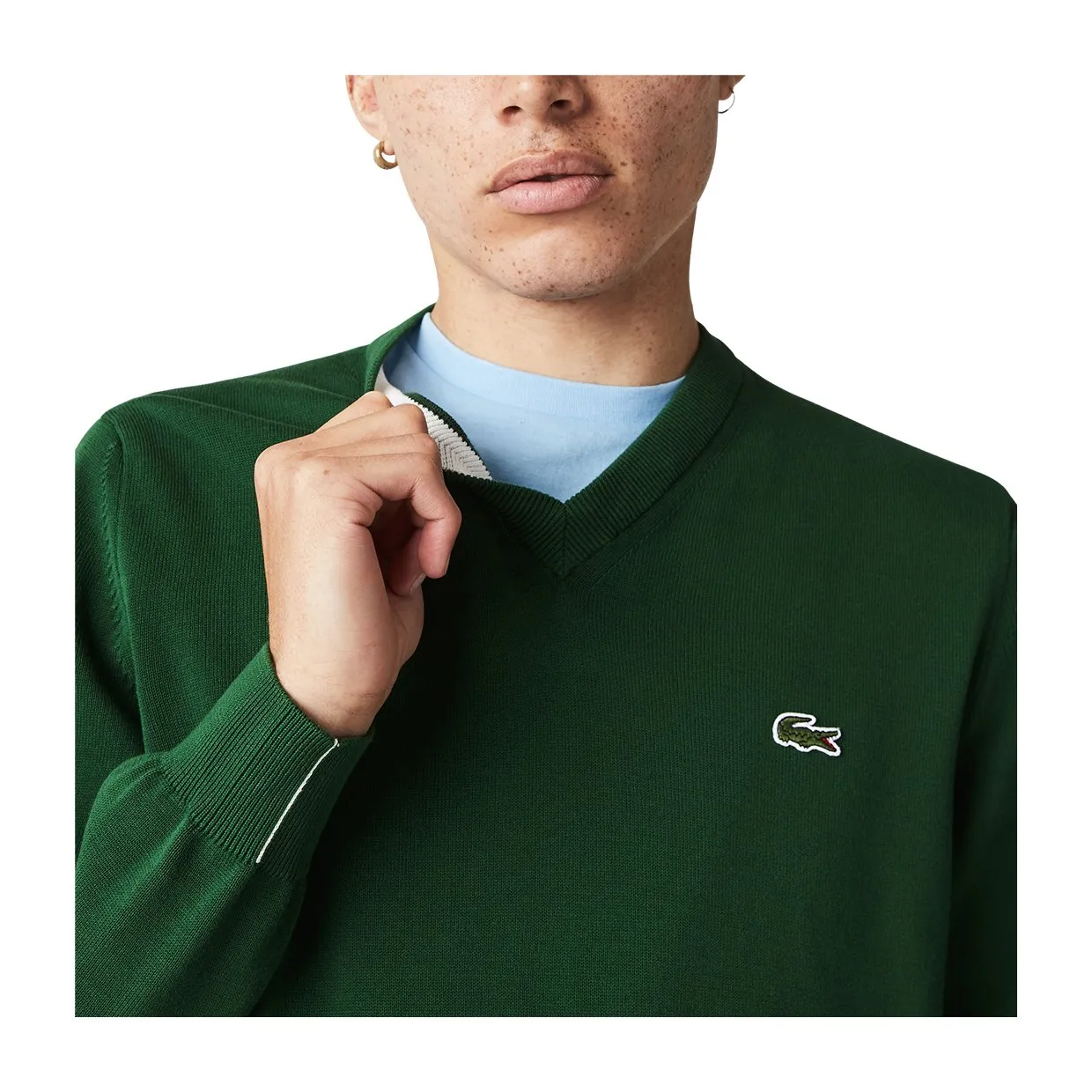 Maglia Lacoste Scollo a V Verde