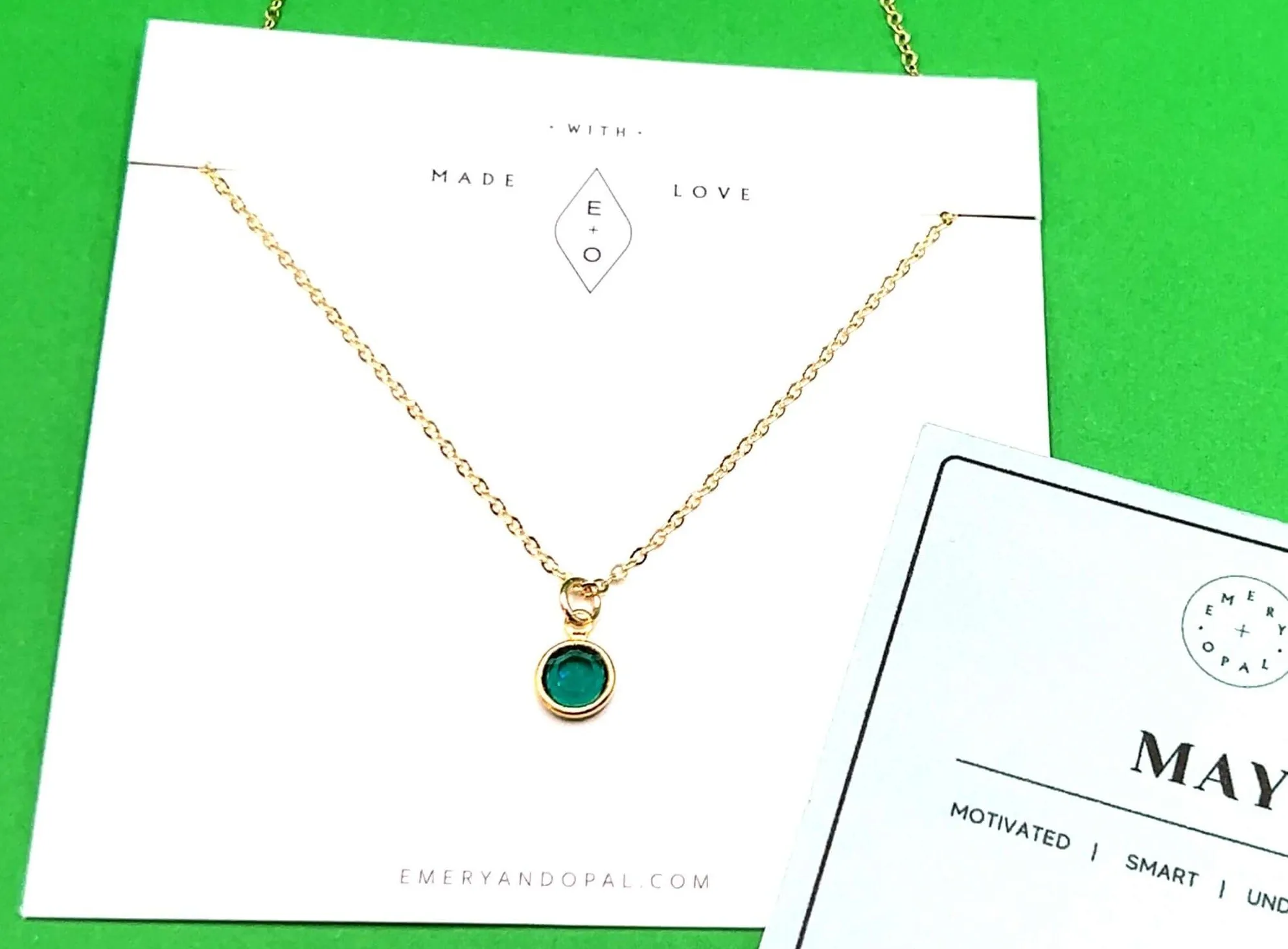 May Swarovski Birthstone Necklace - 14k Gold-Filled