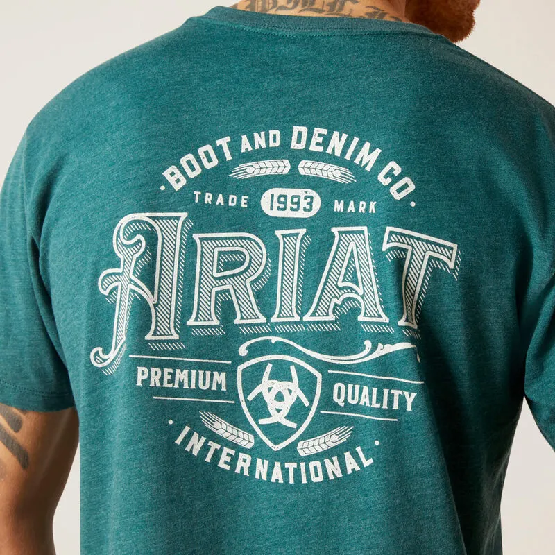 Men's Ariat Western Wheat T-Shirt