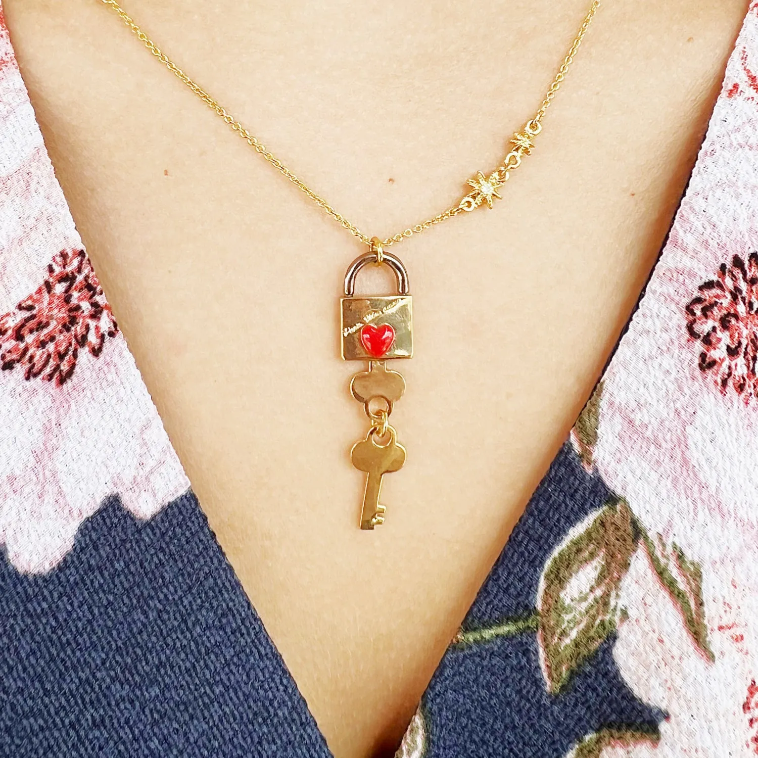 Mon Amour Padlock Necklace