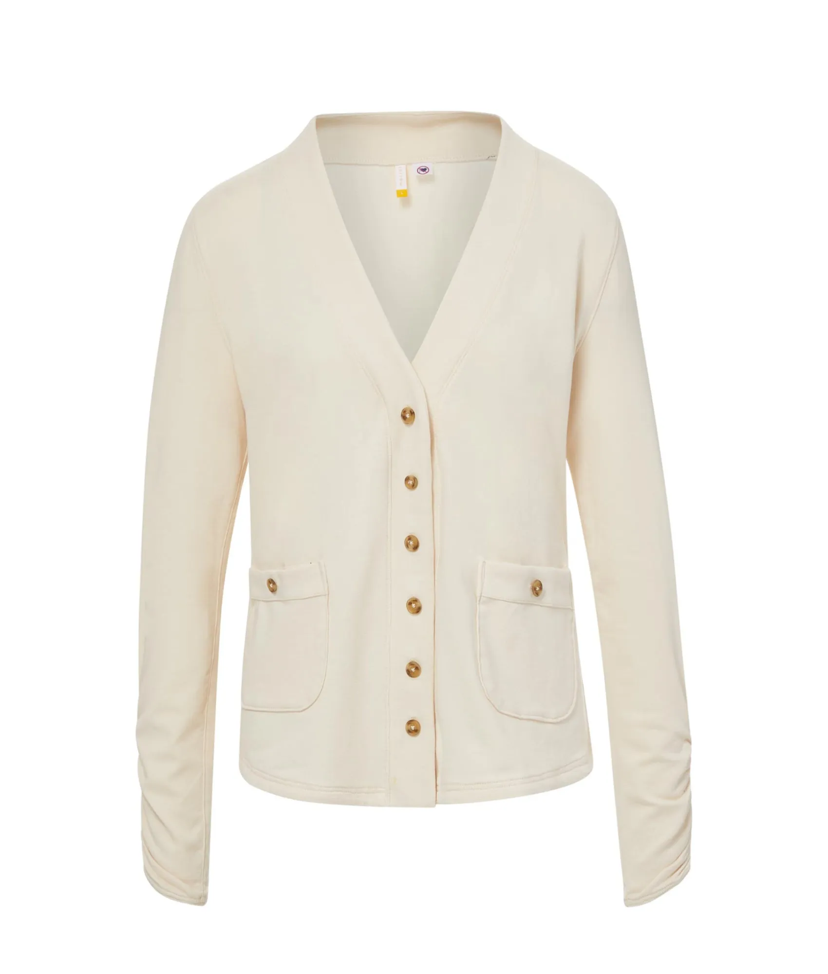 Nina Adaptive Magnetic Button Cardigan In White