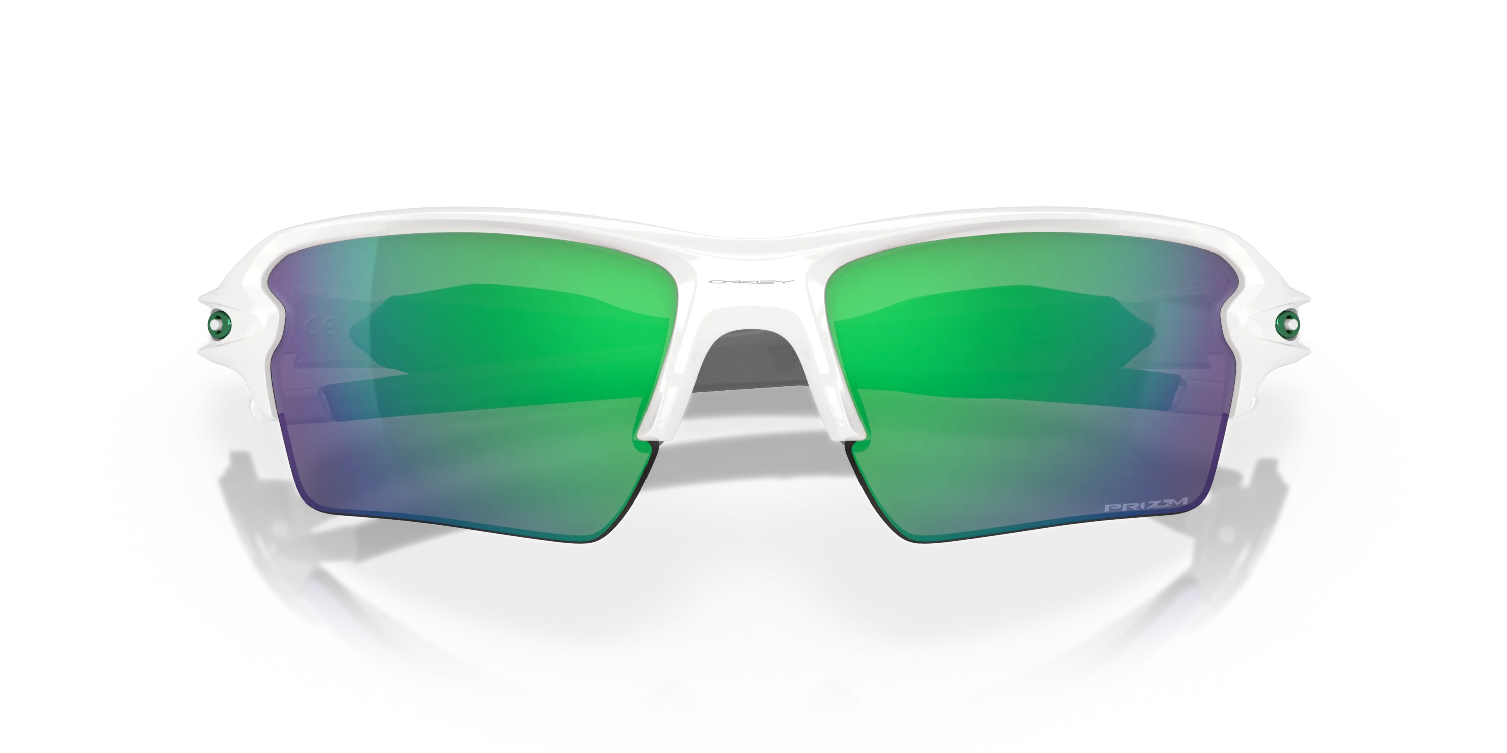 Oakley Flak Prizm Jade Lenses - Polished White Frame