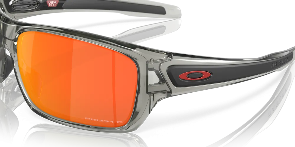 Oakley Turbine Prizm Ruby Polarized Lenses Grey Ink Frame