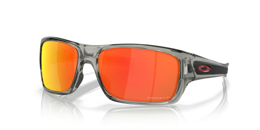 Oakley Turbine Prizm Ruby Polarized Lenses Grey Ink Frame