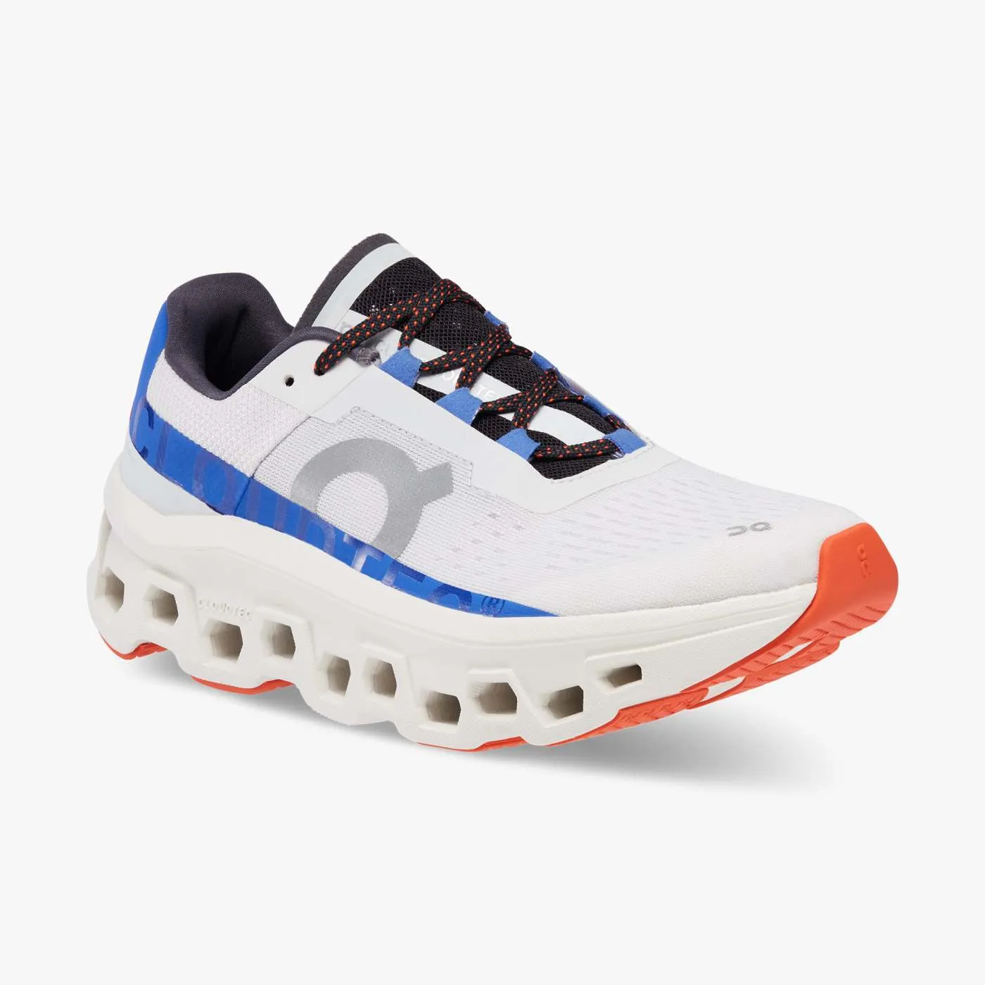 On Running Women's Cloudmonster Shoes - Frost / Cobalt