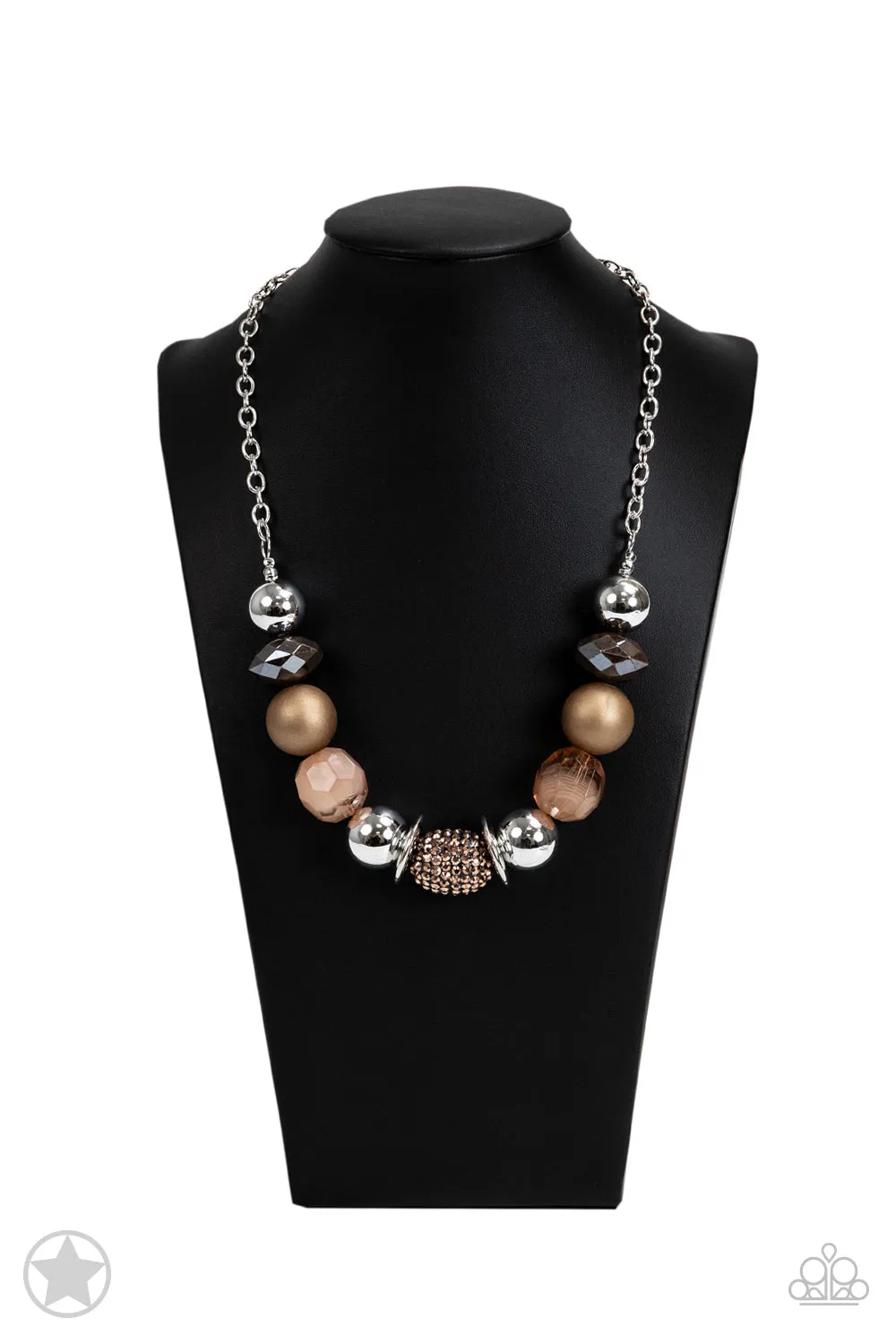 Paparazzi A Warm Welcome Brown Necklace