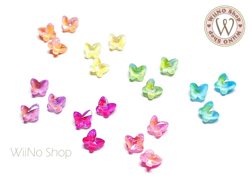 Pastel Luminous Butterfly 3D Back Crystal - 5 pcs