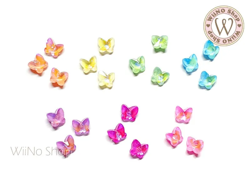 Pastel Luminous Butterfly 3D Back Crystal - 5 pcs