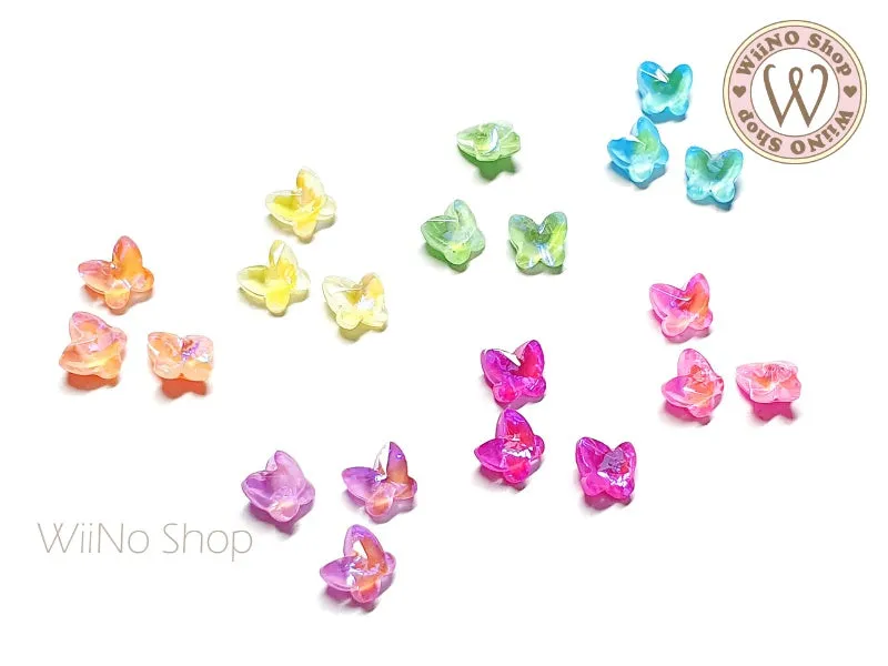 Pastel Luminous Butterfly 3D Back Crystal - 5 pcs