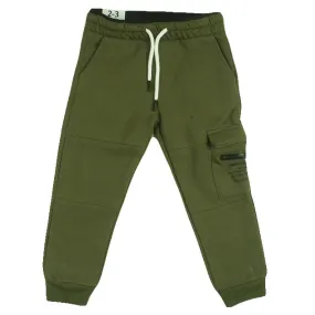 REDTAG Boy's Dark Green Active Pants