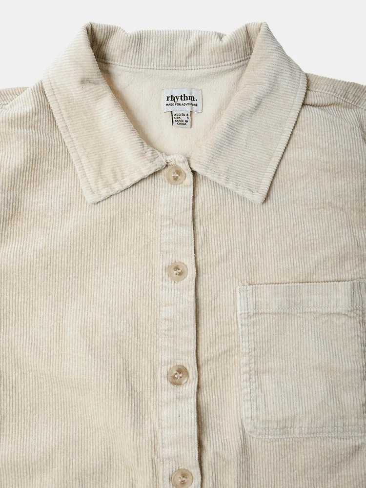 Rhythm Ottway Corduroy Shirt - Stone