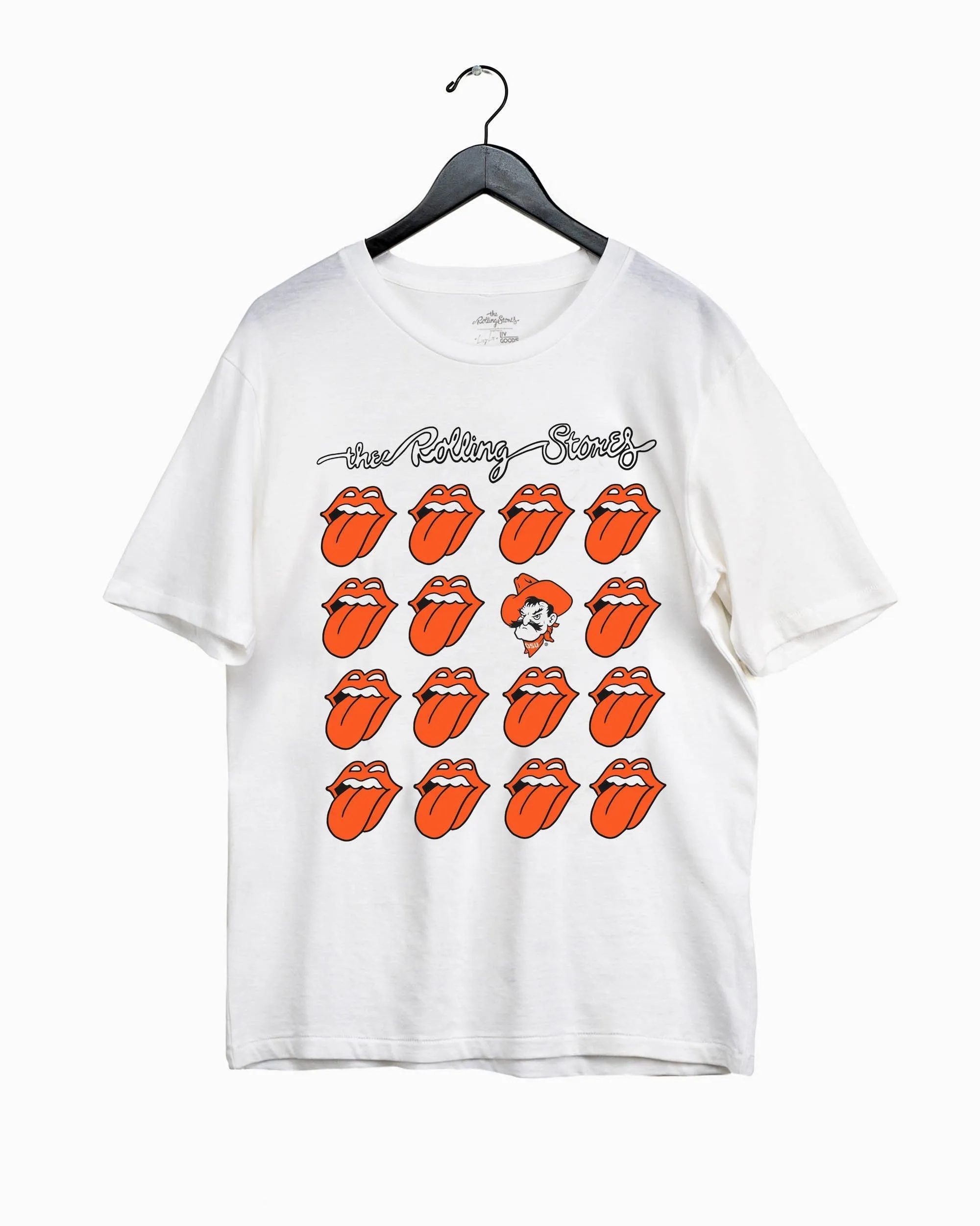 Rolling Stones OSU Multi Lick White Tee