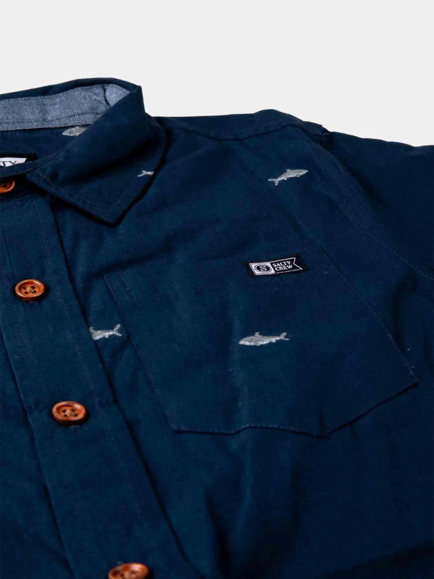 Salty Crew Bruce Boys Woven Shirt - Navy