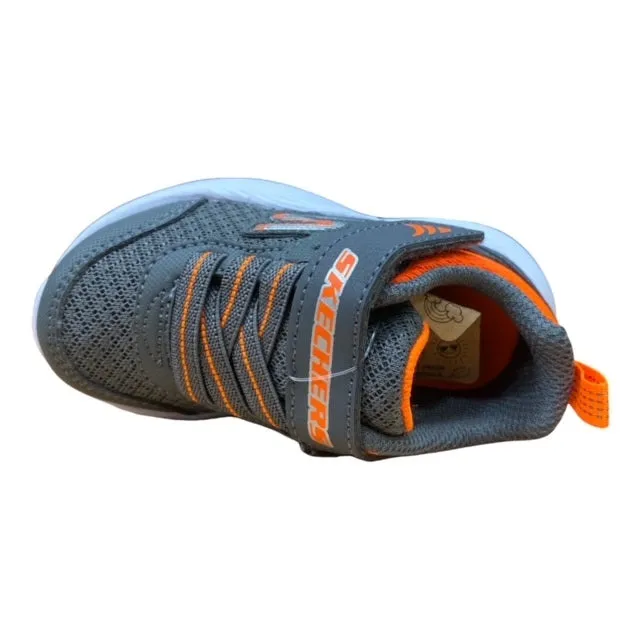 Skechers children's athletic shoe Dyna-Lite Relter 407237N/CCOR gray orange