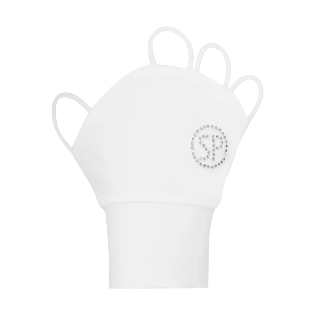 SP Glove (Palmless sun glove) - Crystal logo [White]