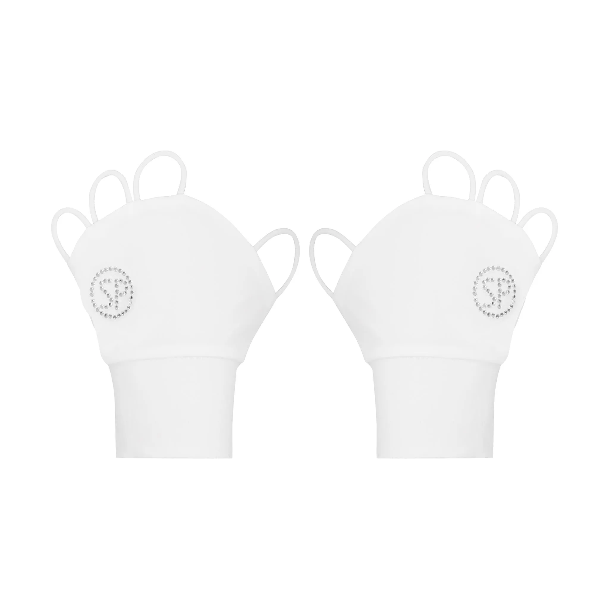 SP Glove (Palmless sun glove) - Crystal logo [White]