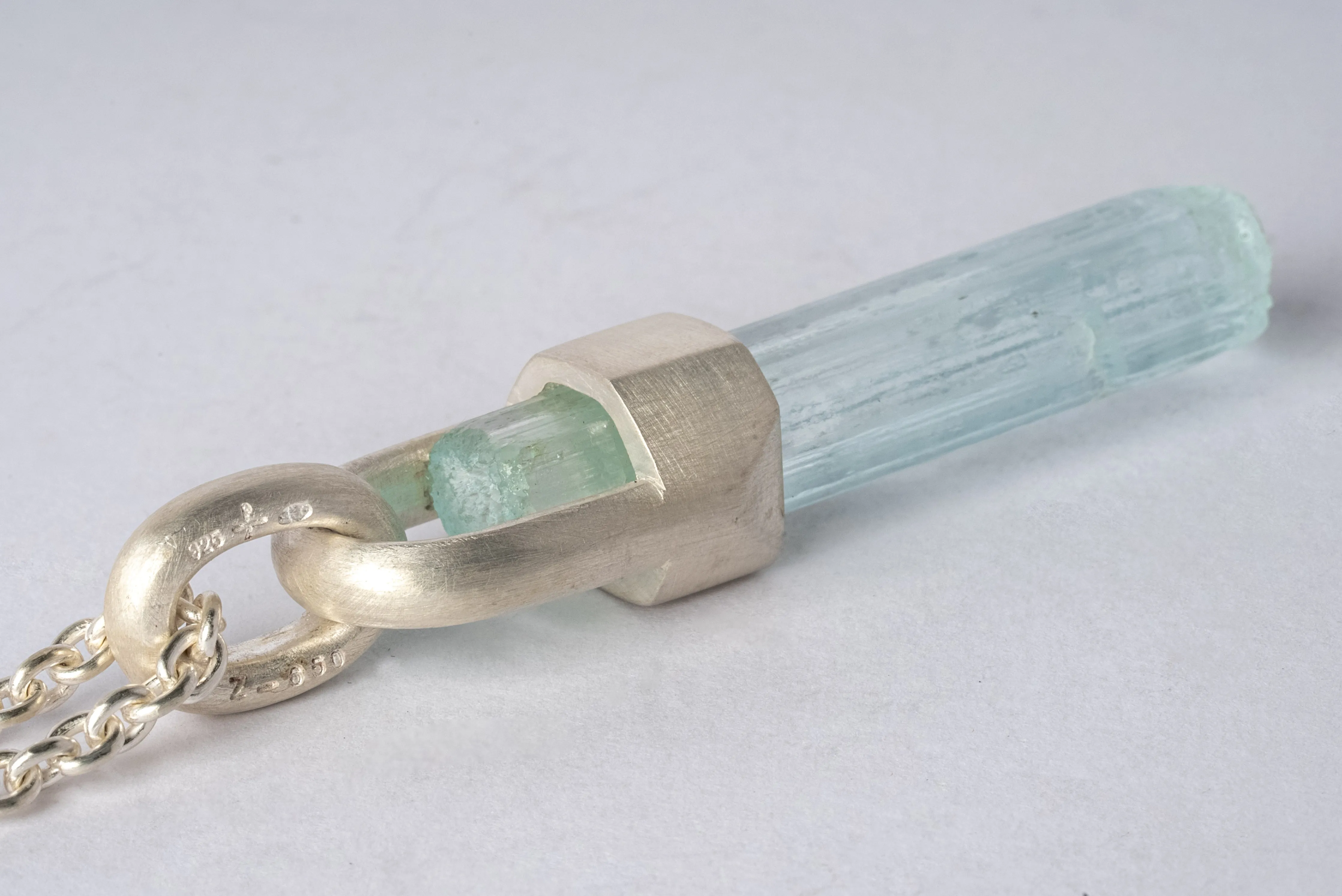 Talisman Necklace (Brace-Held, Aquamarine, MA AQU)