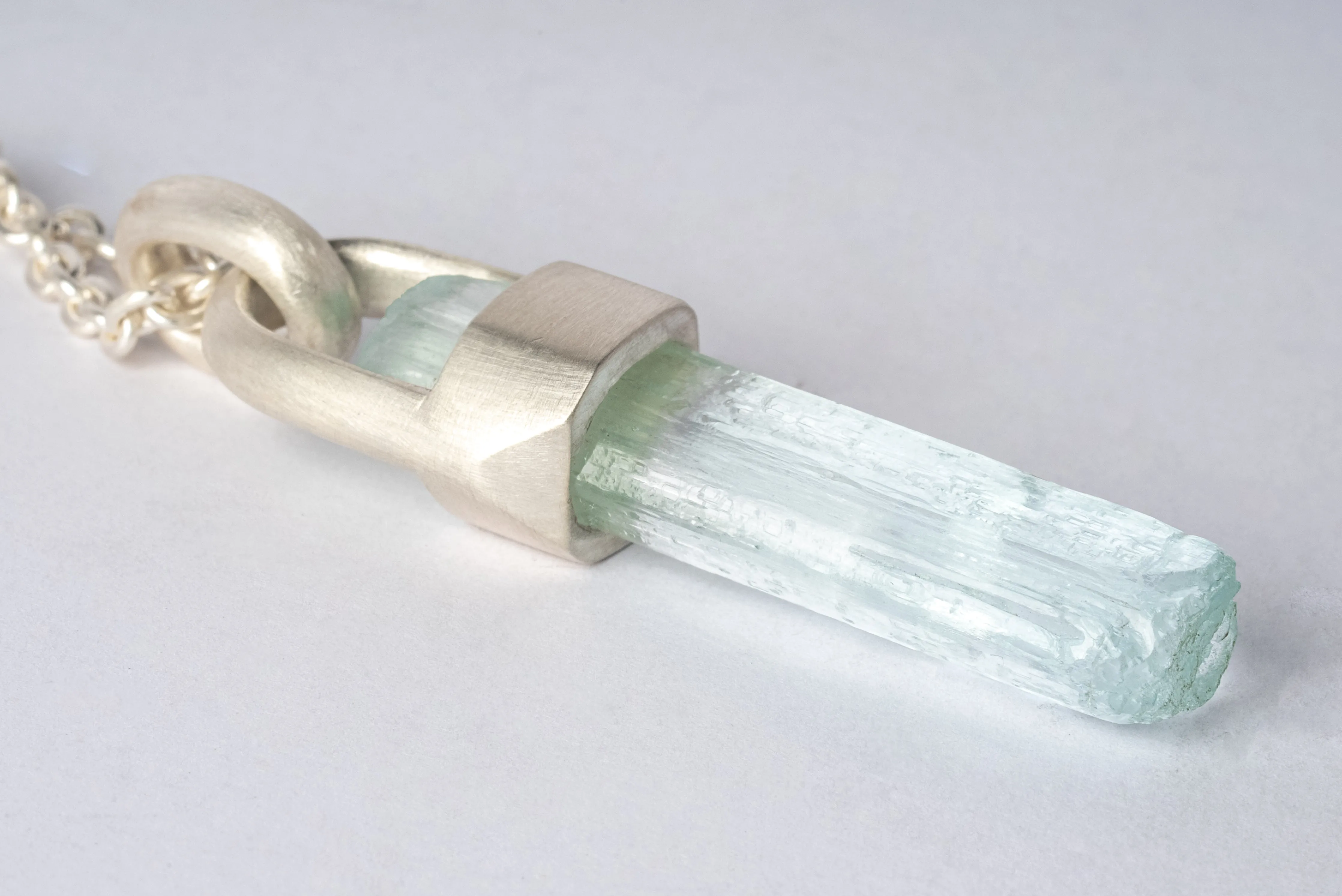 Talisman Necklace (Brace-Held, Aquamarine, MA AQU)