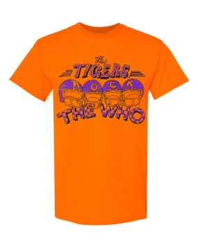 The Who Clemson Tigers Rock Orange Thrifted Tee