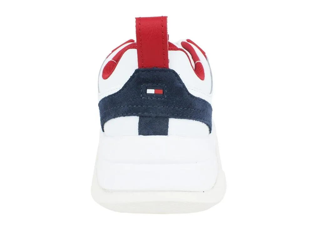 TOMMY H. Chunky Material Mix Sneaker Red White Blue FM0FM02384