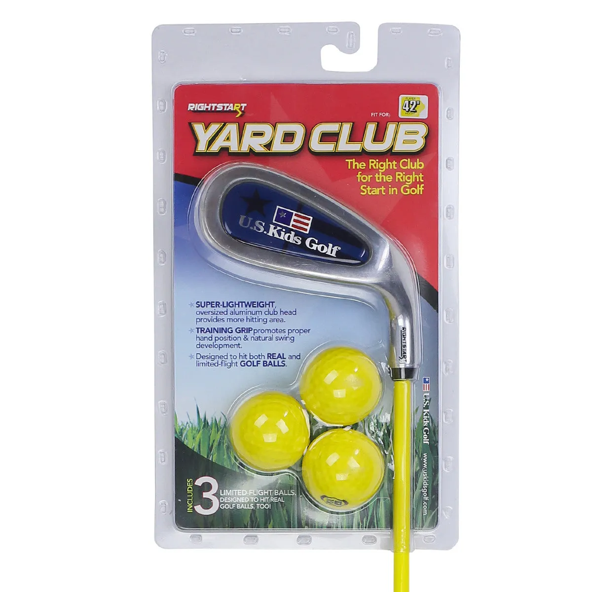 US Kids Right Hand RS42 Training Yard Club with 3 Yard Balls