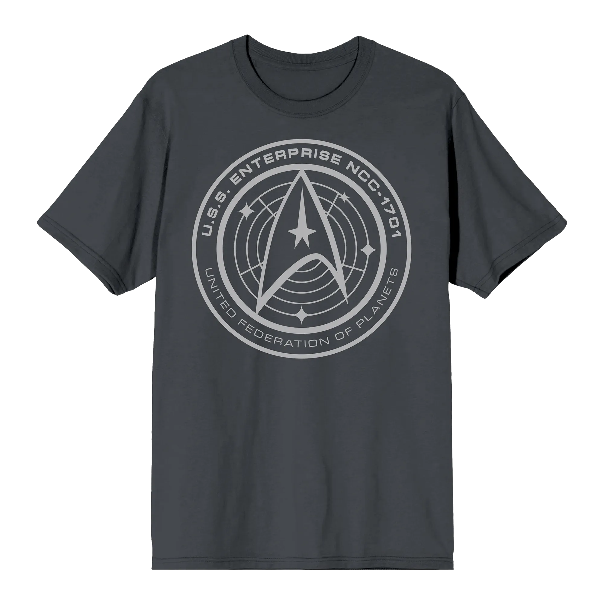 U.S.S. Enterprise Ship Seal Charcoal Tee