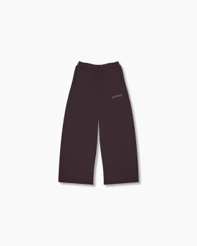 Wide Leg Sweatpants - Sangria