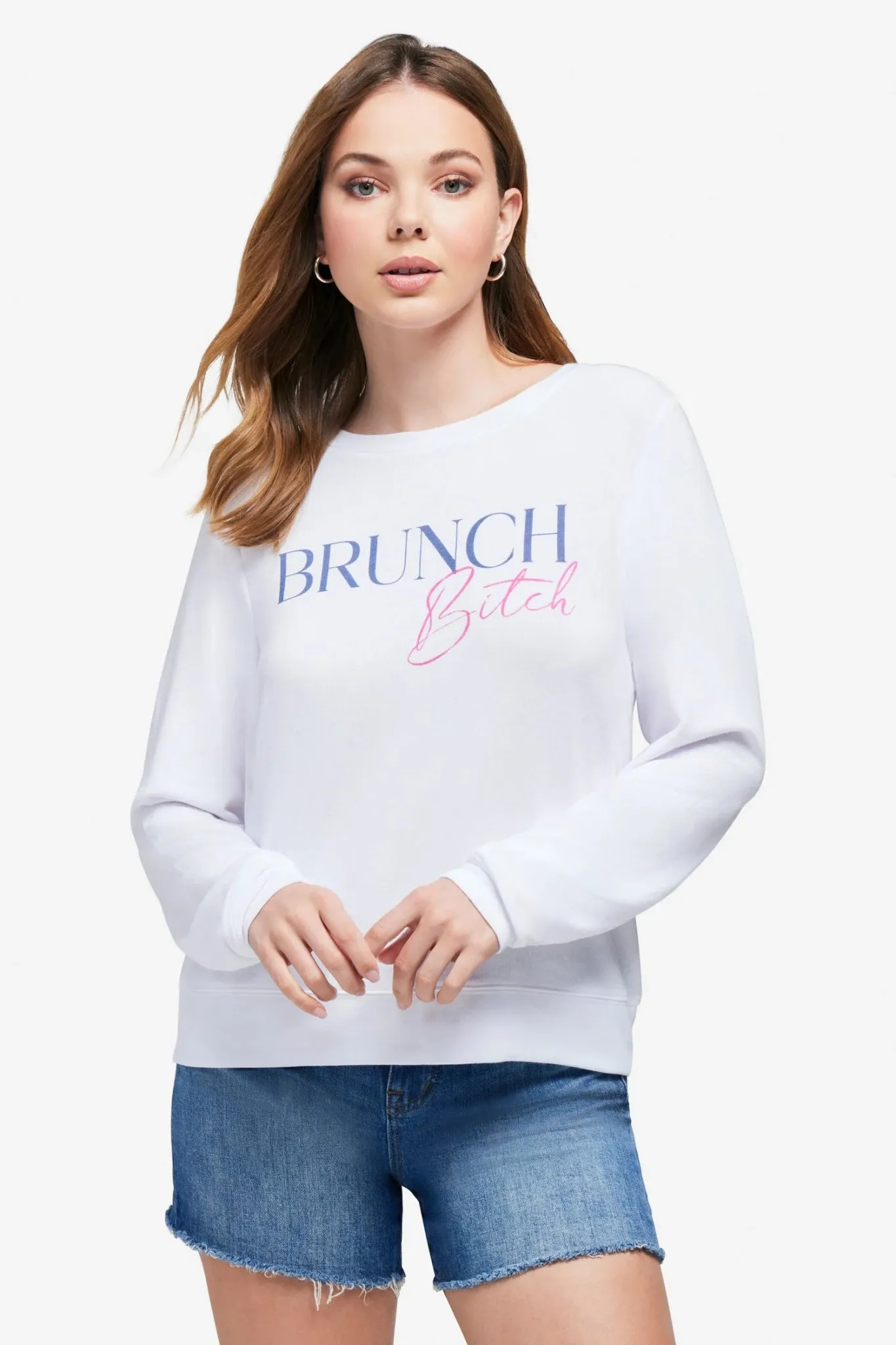 Wildfox Brunch Bitch Baggy Beach Jumper