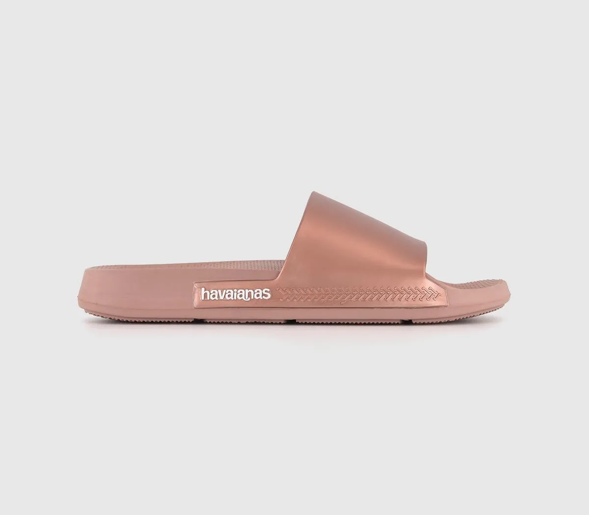 Womens Havaianas Hav Slide Classic Metallic Crocus Rose